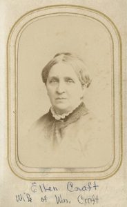Sketched portrait of Ellen Craft, wife of William Craft.